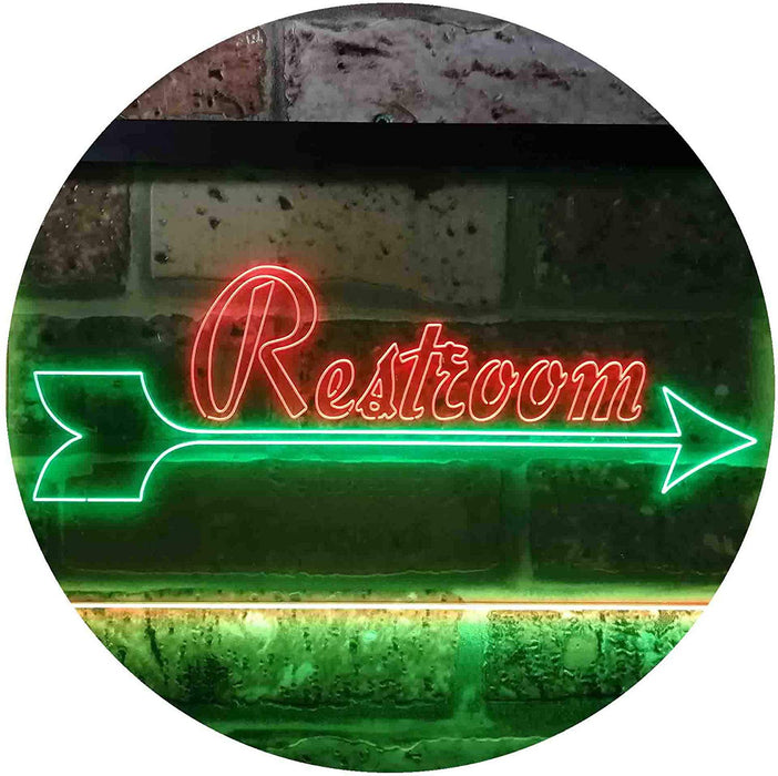 Right Arrow Restroom LED Light Sign - Way Up Gifts