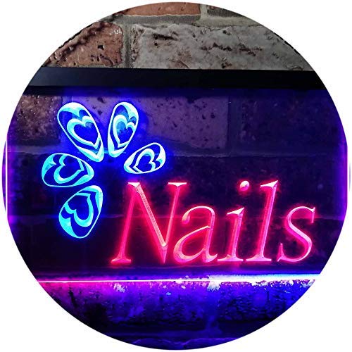 Beauty Salon Nails LED Light Sign - Way Up Gifts