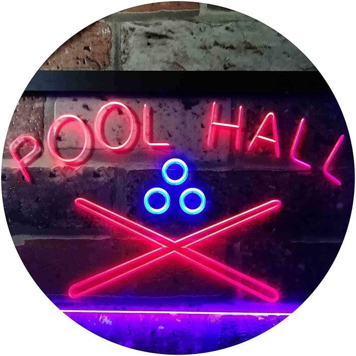 Billiards Pool Hall LED Light Sign - Way Up Gifts