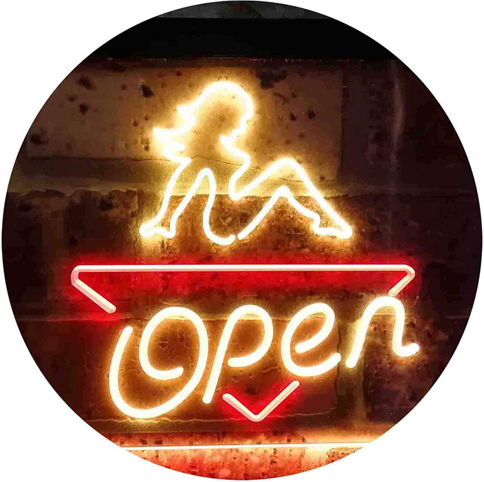 Sexy Girl Open LED Light Sign - Way Up Gifts