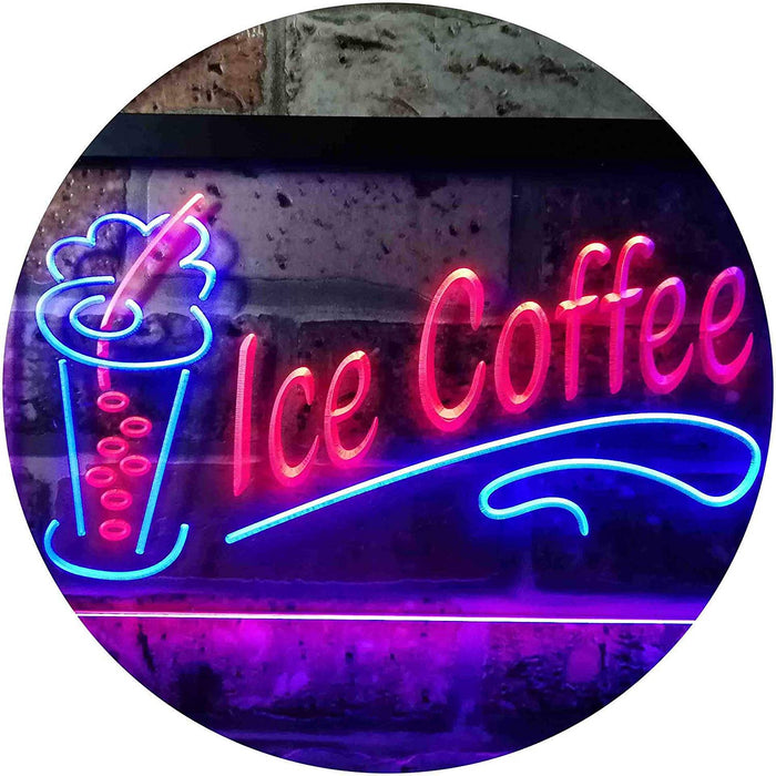 Ice Coffee LED Light Sign - Way Up Gifts