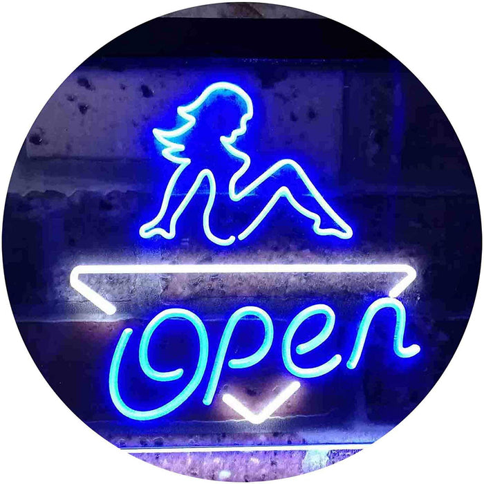 Sexy Girl Open LED Light Sign - Way Up Gifts