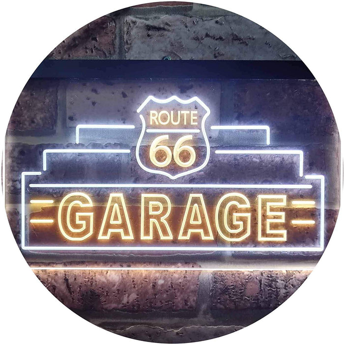 Route 66 Garage LED Light Sign - Way Up Gifts