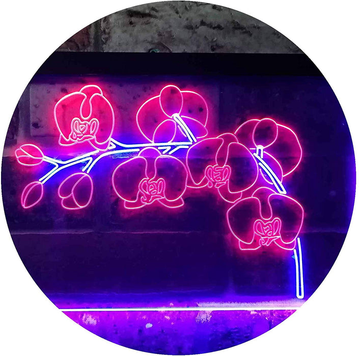Orchids Florist Flower Shop LED Light Sign - Way Up Gifts