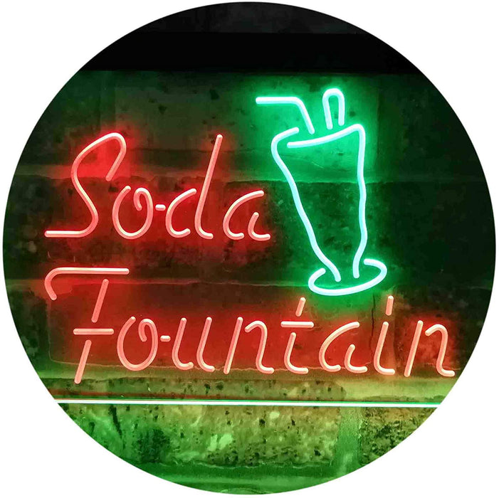 Soda Fountain Drinks LED Light Sign - Way Up Gifts