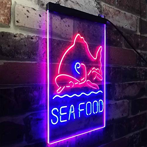 Seafood LED Light Sign - Way Up Gifts