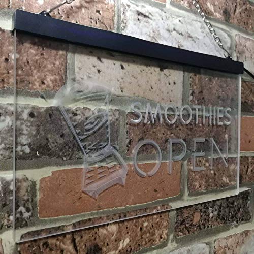 Smoothies Open LED Light Sign - Way Up Gifts