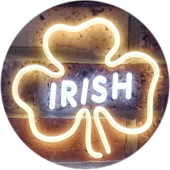 Shamrock Irish LED Light Sign - Way Up Gifts