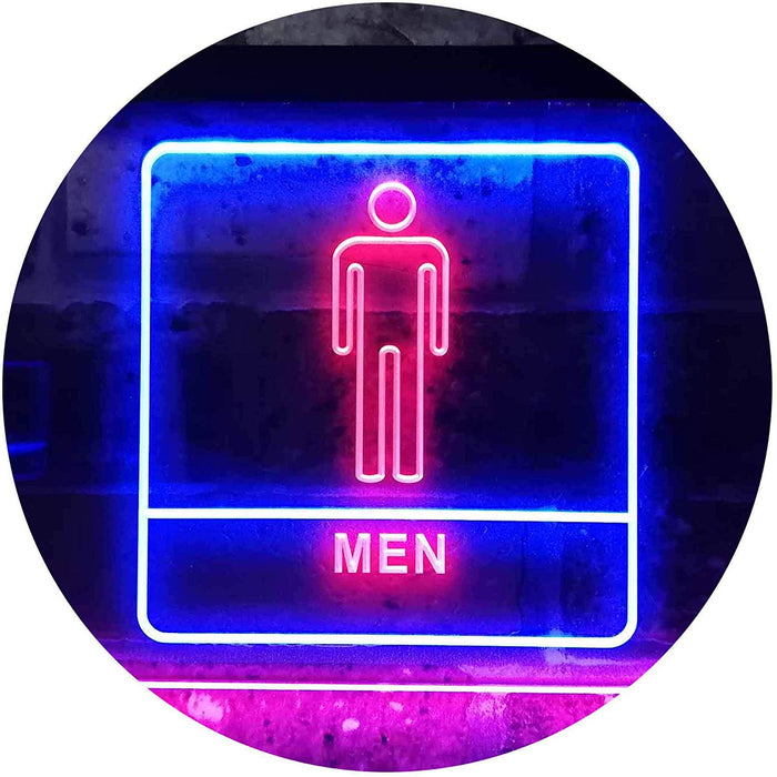 Men Bathroom Restroom LED Light Sign - Way Up Gifts