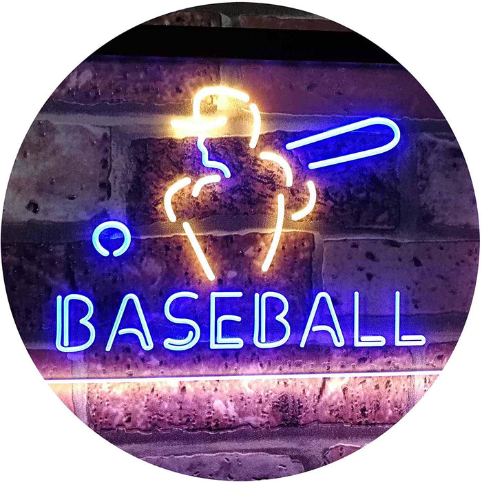 Sports Man Cave Baseball LED Light Sign - Way Up Gifts