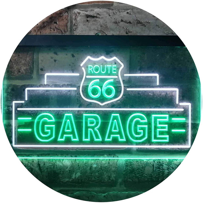 Route 66 Garage LED Light Sign - Way Up Gifts