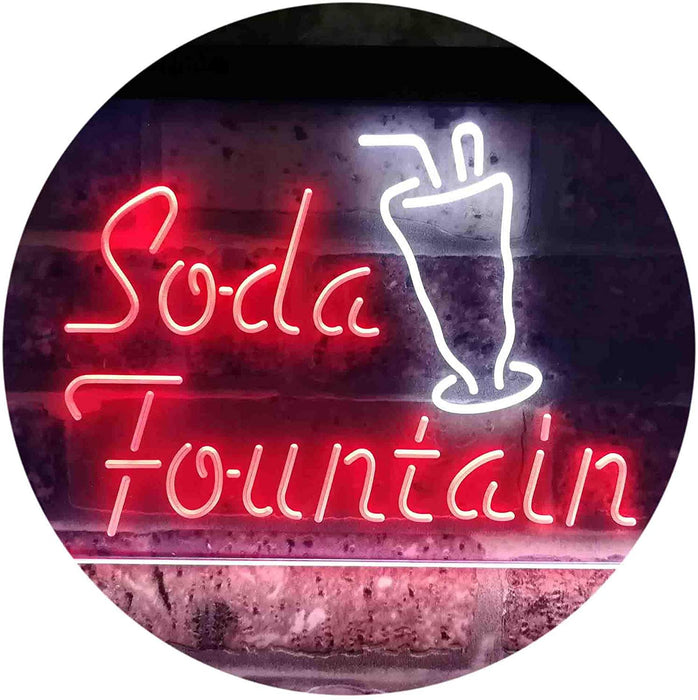 Soda Fountain Drinks LED Light Sign - Way Up Gifts