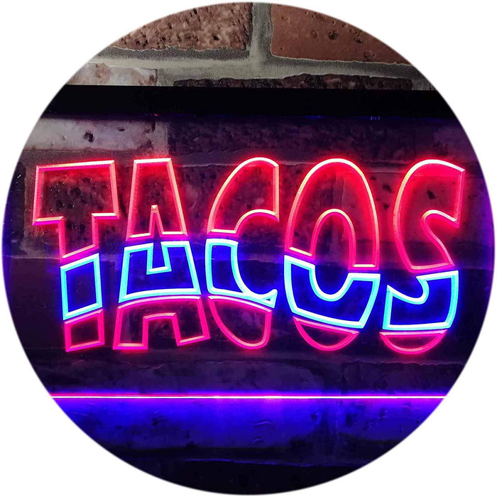 Mexican Restaurant Tacos LED Light Sign - Way Up Gifts