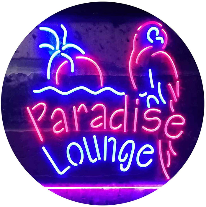 Parrot Paradise Lounge Bar LED Light Sign - Way Up Gifts