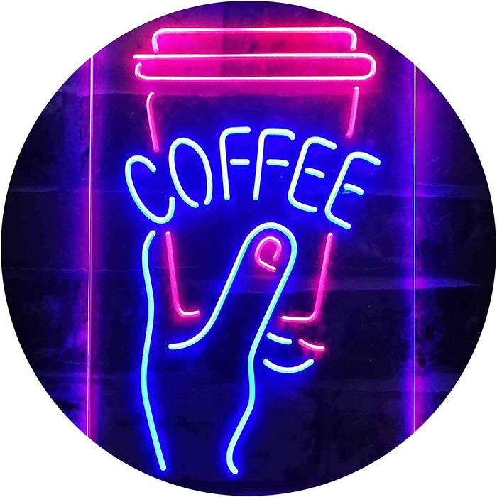 Coffee Cup To Go LED Light Sign - Way Up Gifts