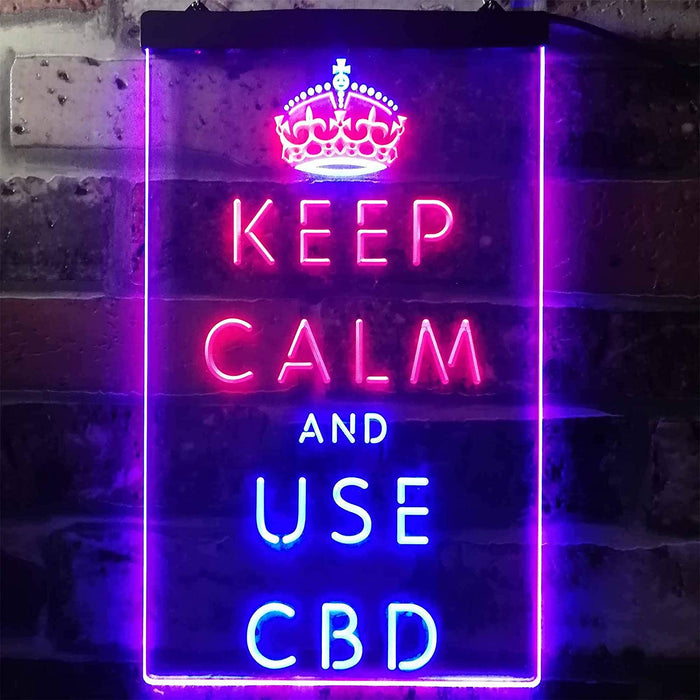 Keep Calm and Use CBD LED Light Sign - Way Up Gifts