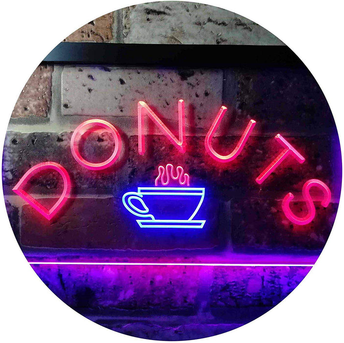 Donuts Coffee LED Light Sign - Way Up Gifts