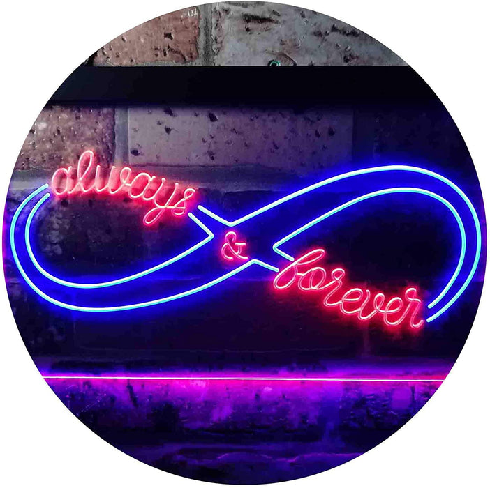 Love Infinity Always & Forever LED Light Sign - Way Up Gifts