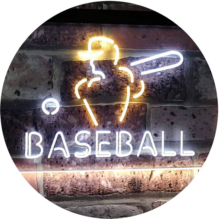 Sports Man Cave Baseball LED Light Sign - Way Up Gifts