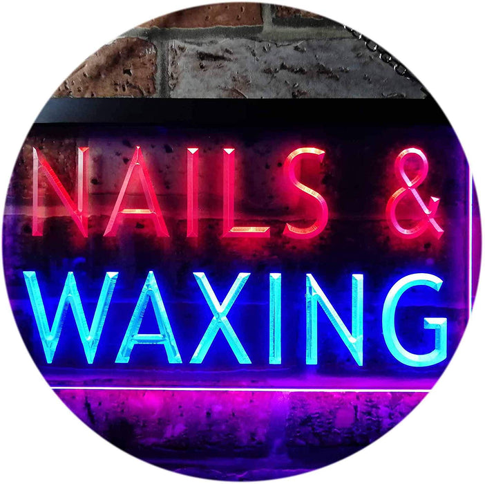 Beauty Salon Nails Waxing LED Light Sign - Way Up Gifts
