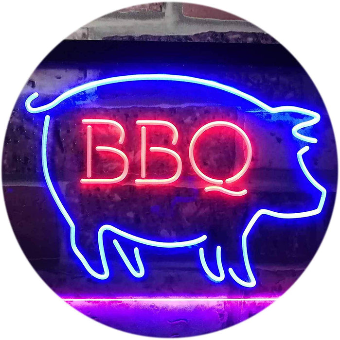 Pork Pig BBQ LED Light Sign - Way Up Gifts