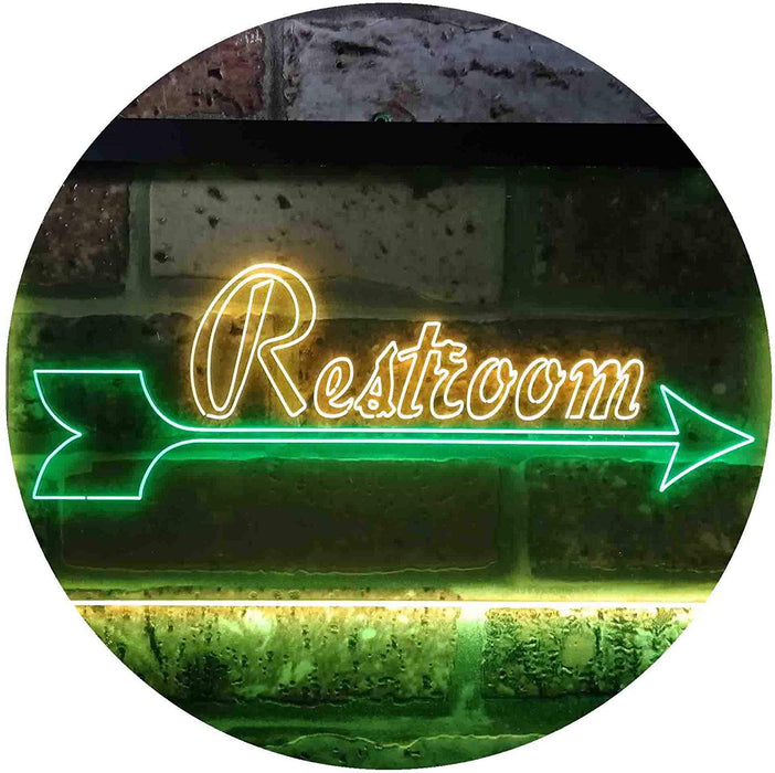 Right Arrow Restroom LED Light Sign - Way Up Gifts
