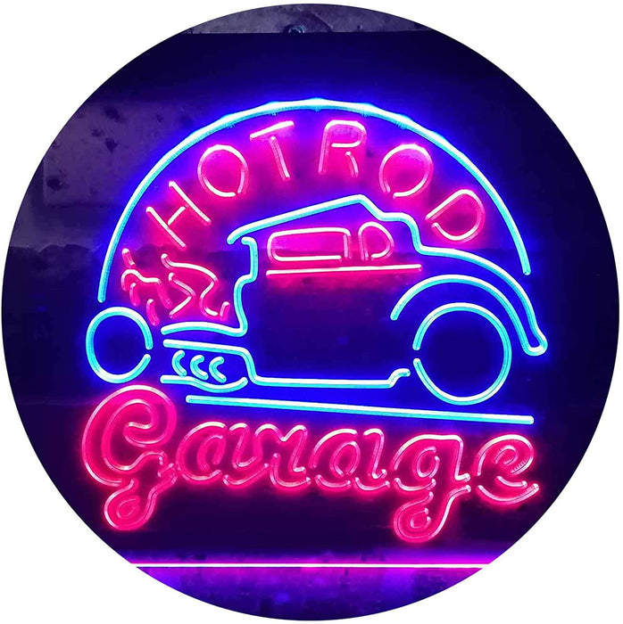 Hot Rod Garage LED Light Sign - Way Up Gifts