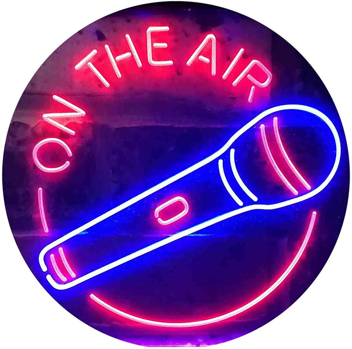 Microphone On The Air LED Light Sign - Way Up Gifts