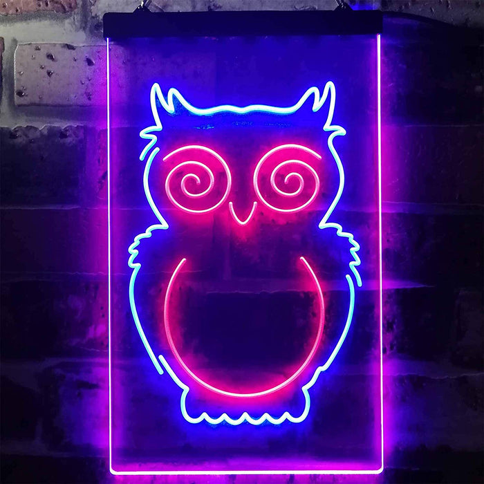 Kids Room Decor Owl LED Light Sign - Way Up Gifts