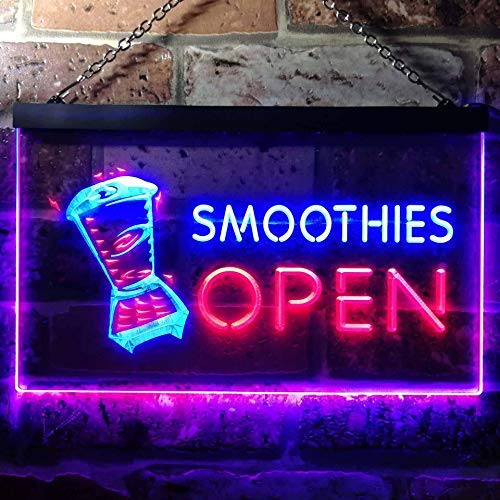 Smoothies Open LED Light Sign - Way Up Gifts