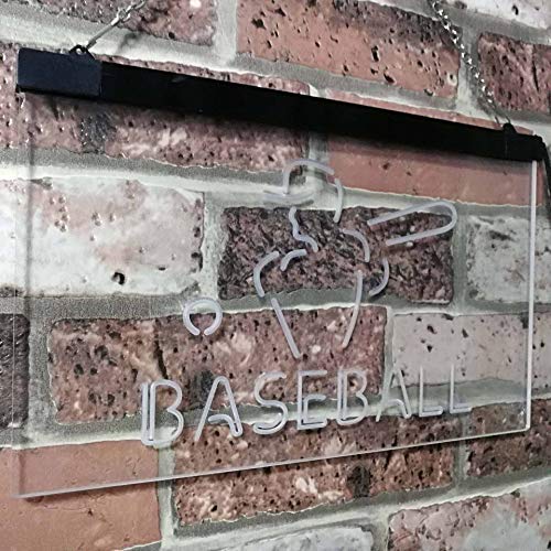 Sports Man Cave Baseball LED Light Sign - Way Up Gifts