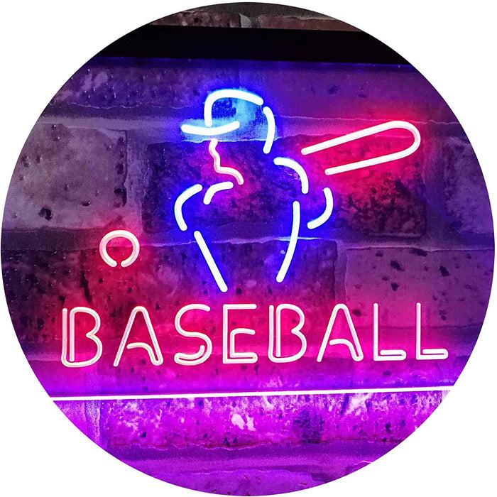 Sports Man Cave Baseball LED Light Sign - Way Up Gifts