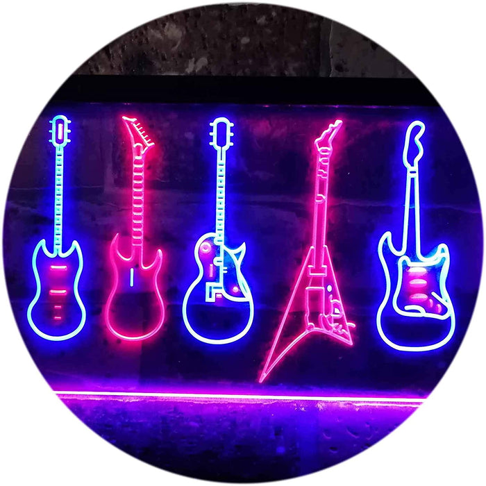 Music Guitar Set LED Light Sign - Way Up Gifts