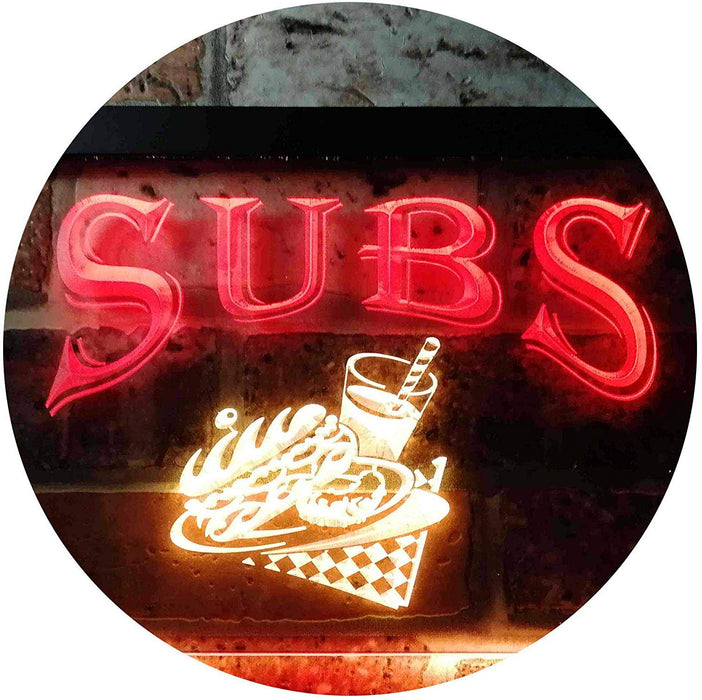 Sandwiches Hoagies Subs LED Light Sign - Way Up Gifts