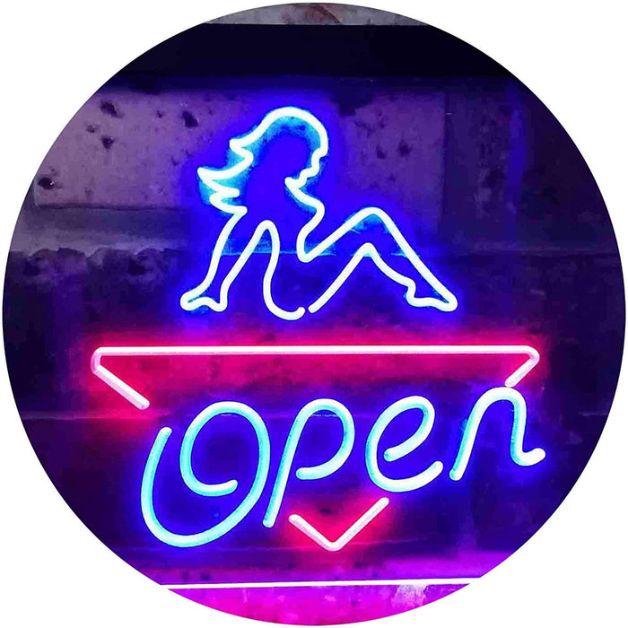 Sexy Girl Open LED Light Sign - Way Up Gifts