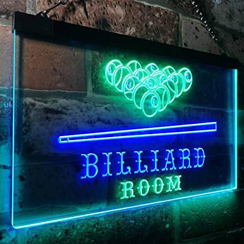 Pool Billiard Room LED Light Sign - Way Up Gifts