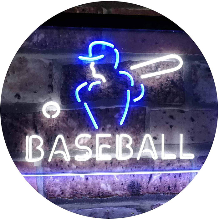 Sports Man Cave Baseball LED Light Sign - Way Up Gifts