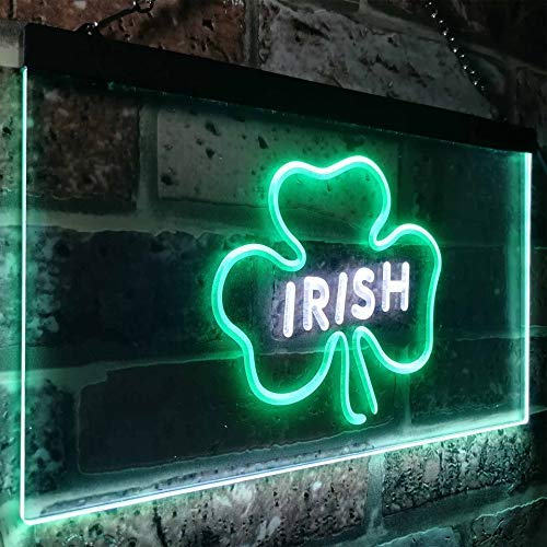 Shamrock Irish LED Light Sign - Way Up Gifts