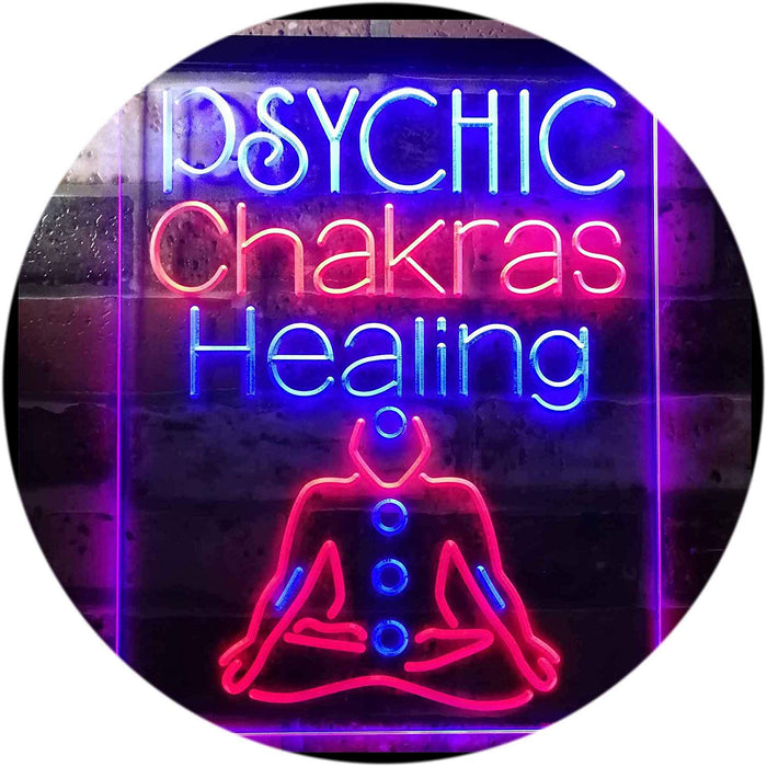 Psychic Chakras Healing LED Light Sign - Way Up Gifts