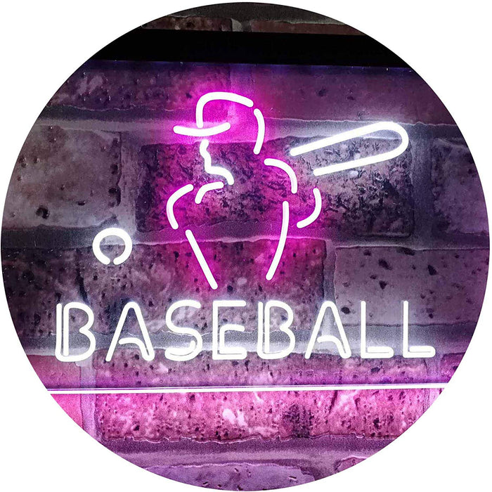 Sports Man Cave Baseball LED Light Sign - Way Up Gifts