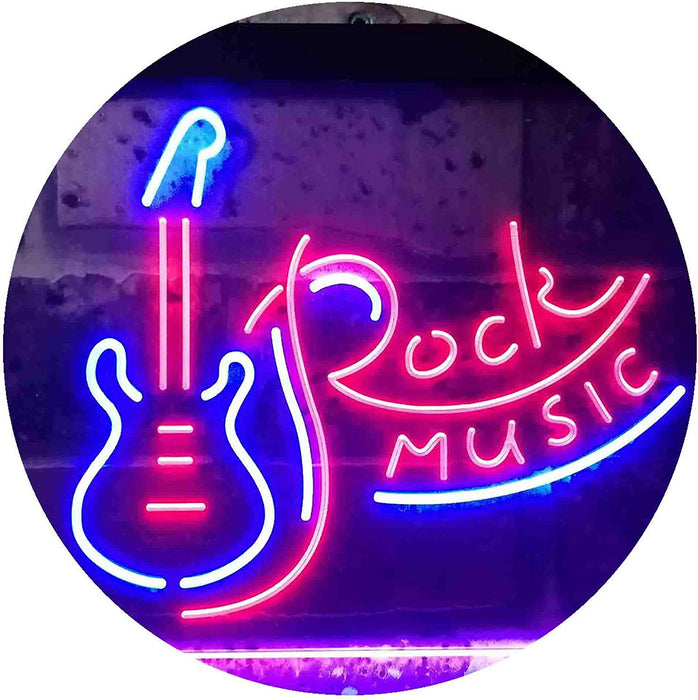 Guitar Rock Music LED Light Sign - Way Up Gifts