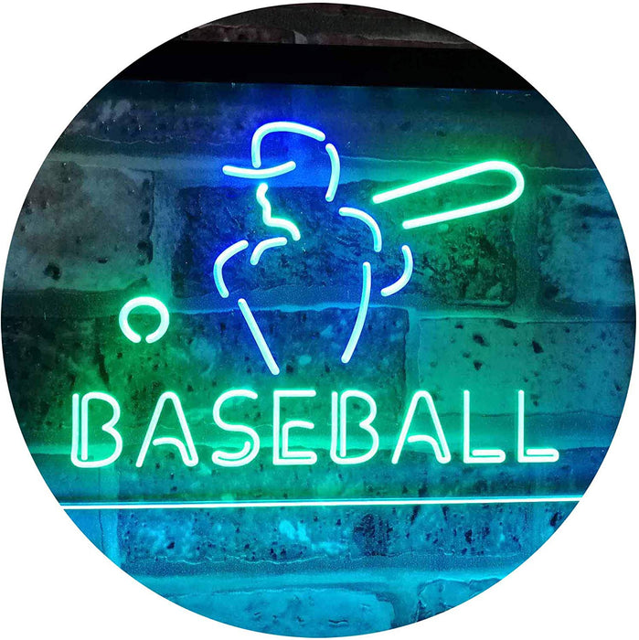 Sports Man Cave Baseball LED Light Sign - Way Up Gifts