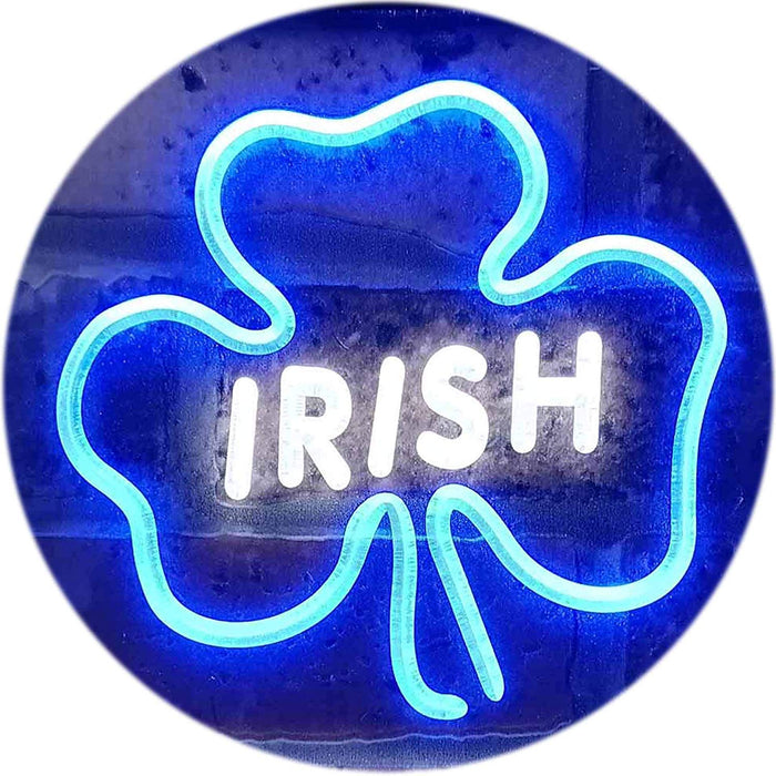 Shamrock Irish LED Light Sign - Way Up Gifts