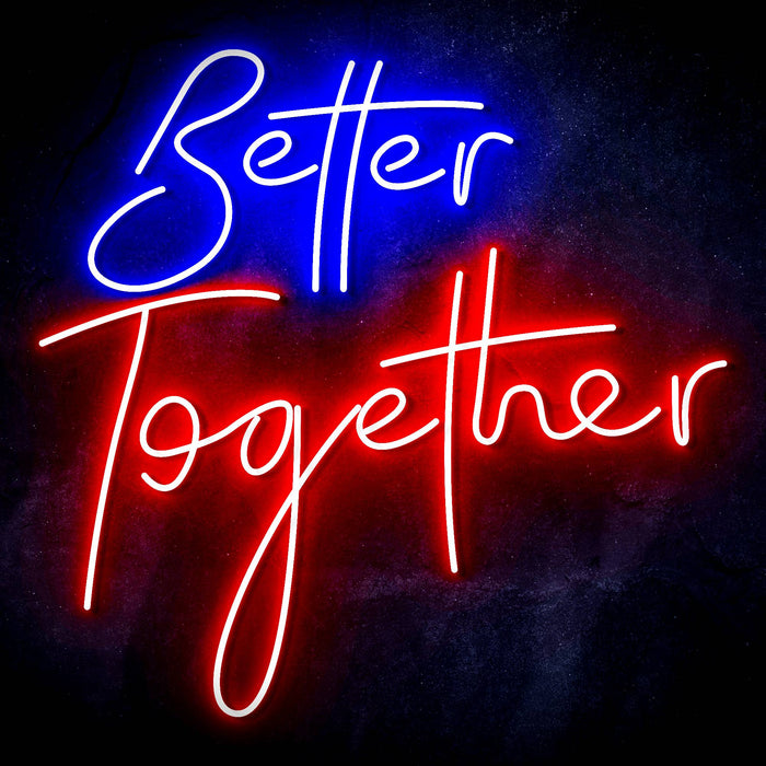 Better Together Ultra-Bright LED Sign with Remote (Neon-Style, LED Technology) - Way Up Gifts