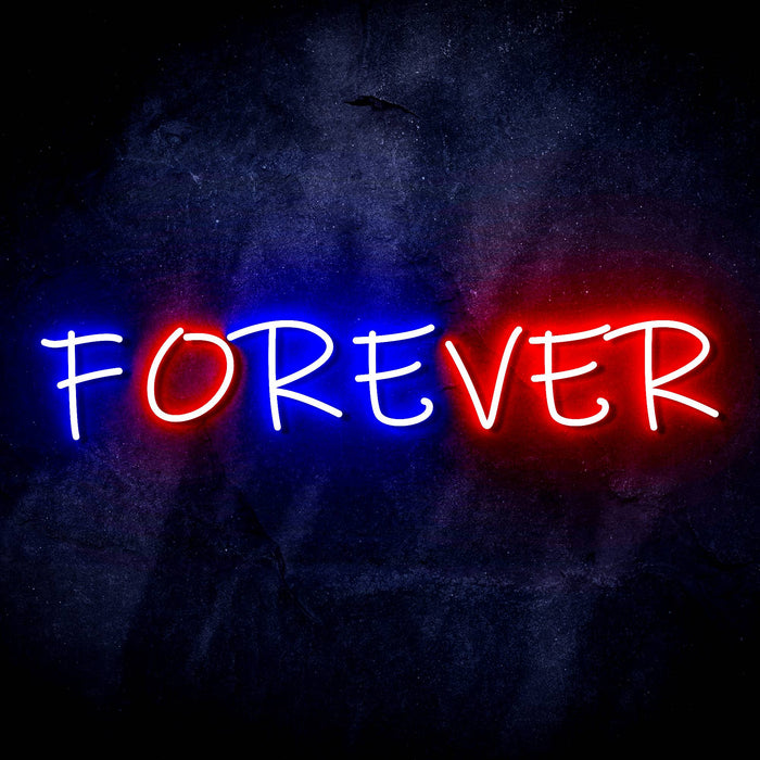 Forever (Over) Ultra-Bright LED Sign with Remote (Neon-Style, LED Technology) - Way Up Gifts