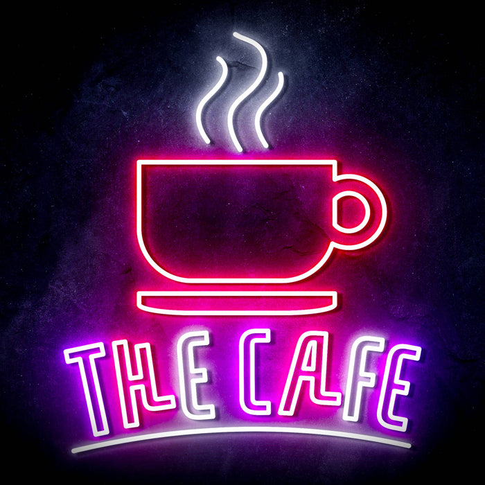 Coffee The Cafe Ultra-Bright LED Sign with Remote (Neon-Style, LED Technology) - Way Up Gifts