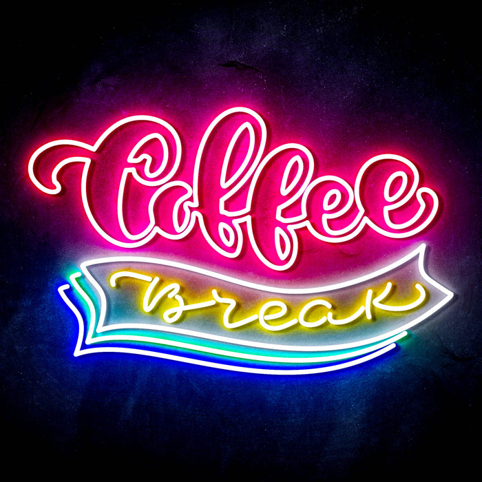 Coffee Break Ultra-Bright LED Sign with Remote (Neon-Style, LED Technology) - Way Up Gifts