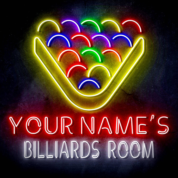 Custom Ultra-Bright Pool Billiards Room LED Sign with Remote (Neon-Style, LED Technology) - Way Up Gifts