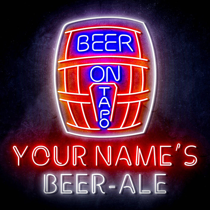 Custom Ultra-Bright Home Brew Brewery Beer-Ale LED Sign with Remote (Neon-Style, LED Technology) - Way Up Gifts