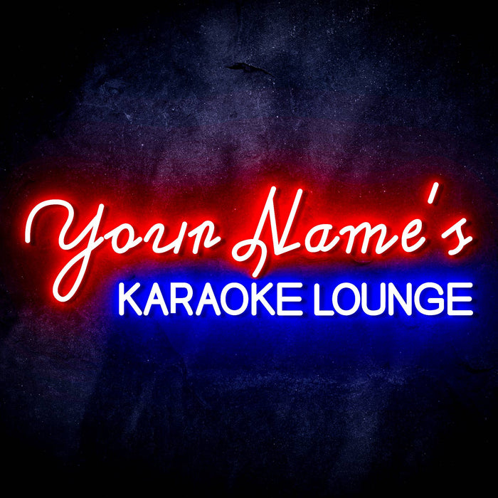 Personalized Ultra-Bright Karaoke Lounge Custom Text LED Sign with Remote (Neon-Style, LED Technology) - Way Up Gifts